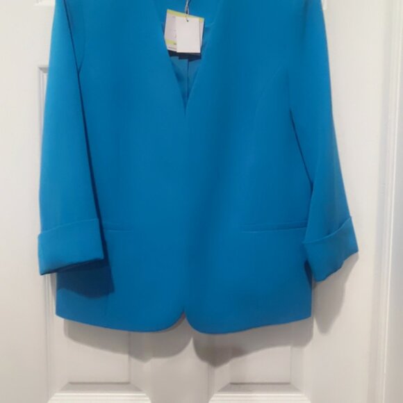 Kasper Blue Blazer BRAND NEW w Tags! NWT Sz 4 - Picture 5 of 9
